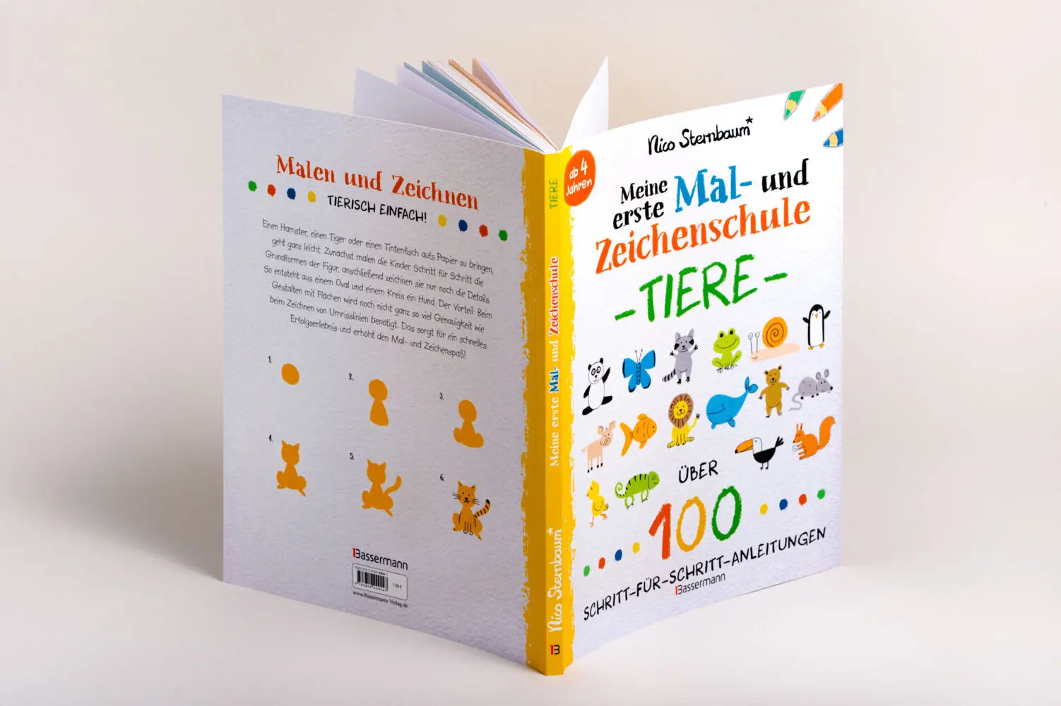 Bild: 9783809449447 | Meine erste Mal- und Zeichenschule - Tiere. Ab 4 Jahren | Sternbaum