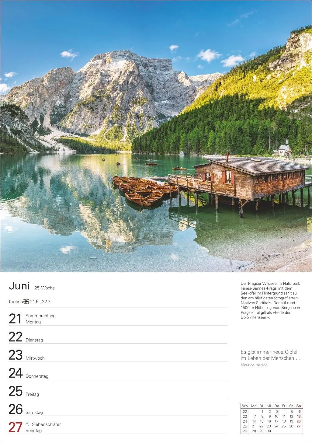 Bild: 9783840039447 | Südtirol Wochenplaner 2027 - Eine Reise in 53 Bildern | Ulrike Issel