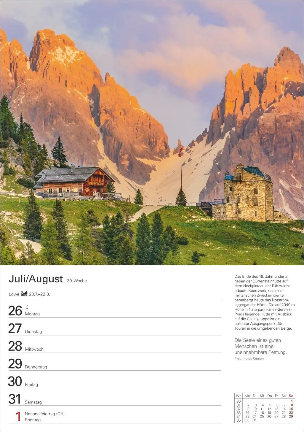 Bild: 9783840039447 | Südtirol Wochenplaner 2027 - Eine Reise in 53 Bildern | Ulrike Issel