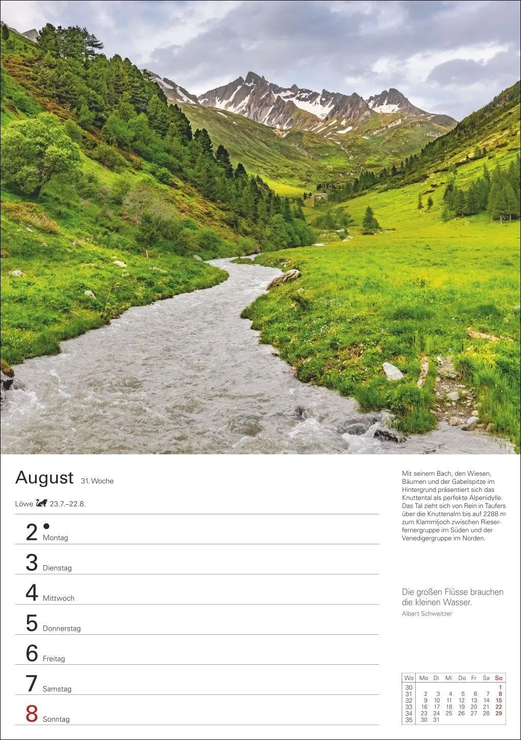 Bild: 9783840039447 | Südtirol Wochenplaner 2027 - Eine Reise in 53 Bildern | Ulrike Issel
