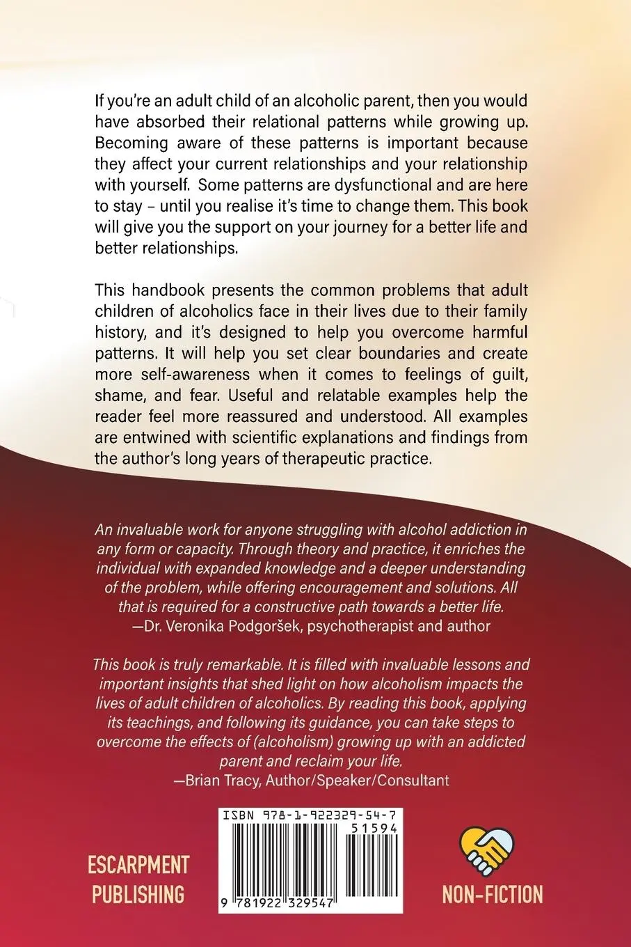 Rückseite: 9781922329547 | Adult Children of Alcoholics | A self-help handbook | Trtnik | Buch
