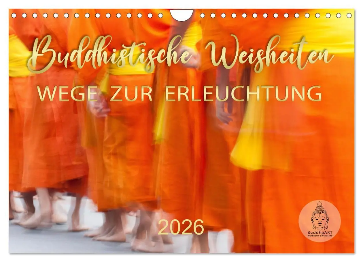 Cover: 9783457379547 | Buddhistische Weisheiten - Wege zur Erleuchtung (Wandkalender 2026...