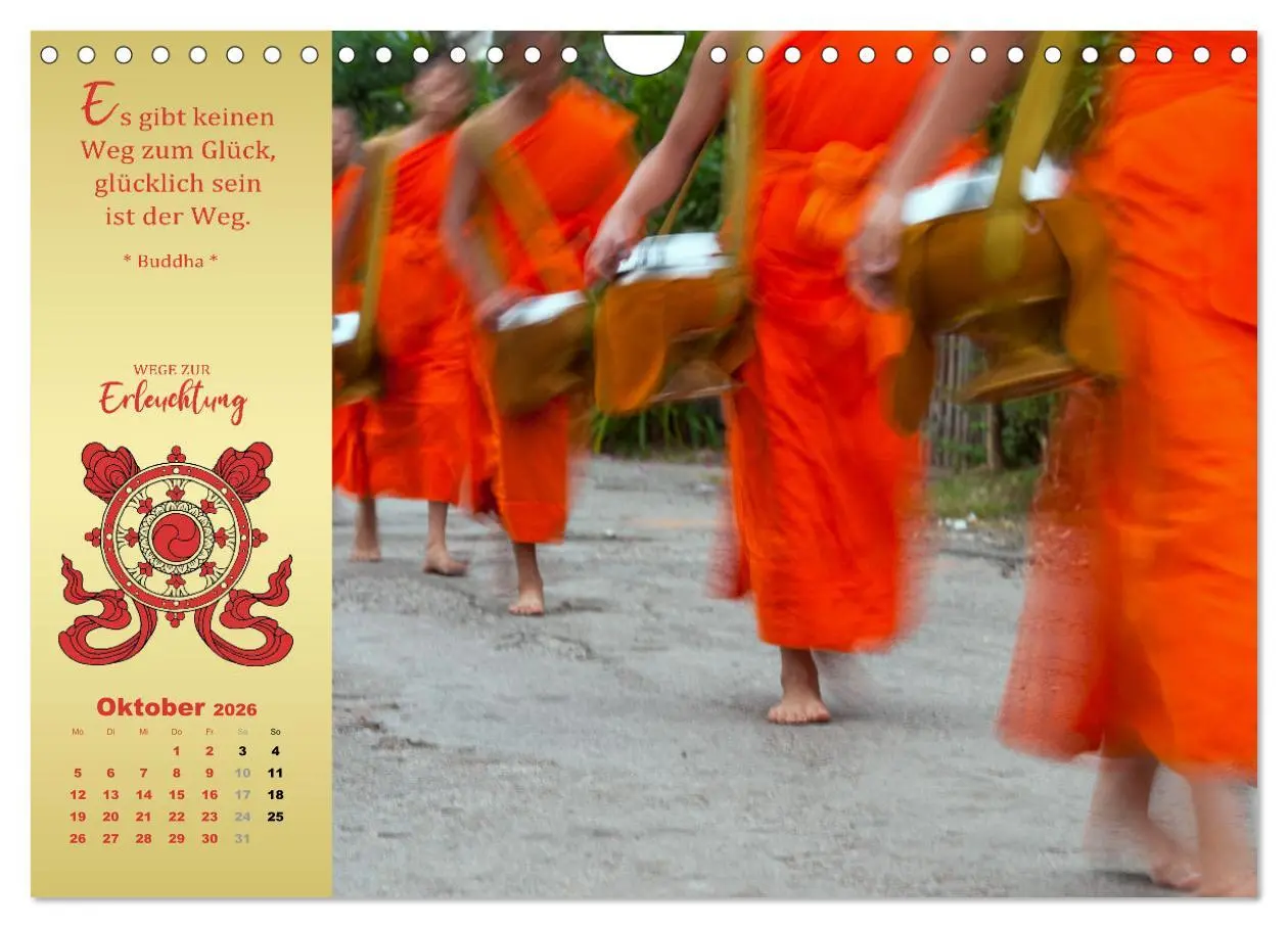 Bild: 9783457379547 | Buddhistische Weisheiten - Wege zur Erleuchtung (Wandkalender 2026...