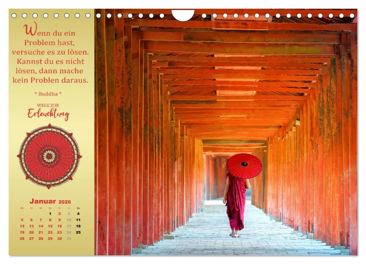 Bild: 9783457379547 | Buddhistische Weisheiten - Wege zur Erleuchtung (Wandkalender 2026...
