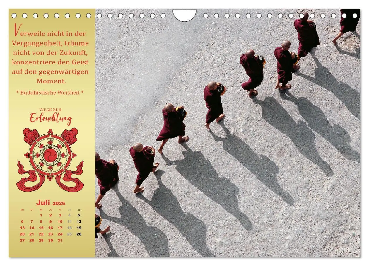 Bild: 9783457379547 | Buddhistische Weisheiten - Wege zur Erleuchtung (Wandkalender 2026...