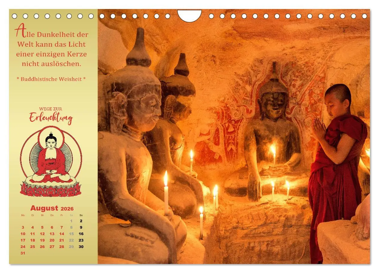 Bild: 9783457379547 | Buddhistische Weisheiten - Wege zur Erleuchtung (Wandkalender 2026...