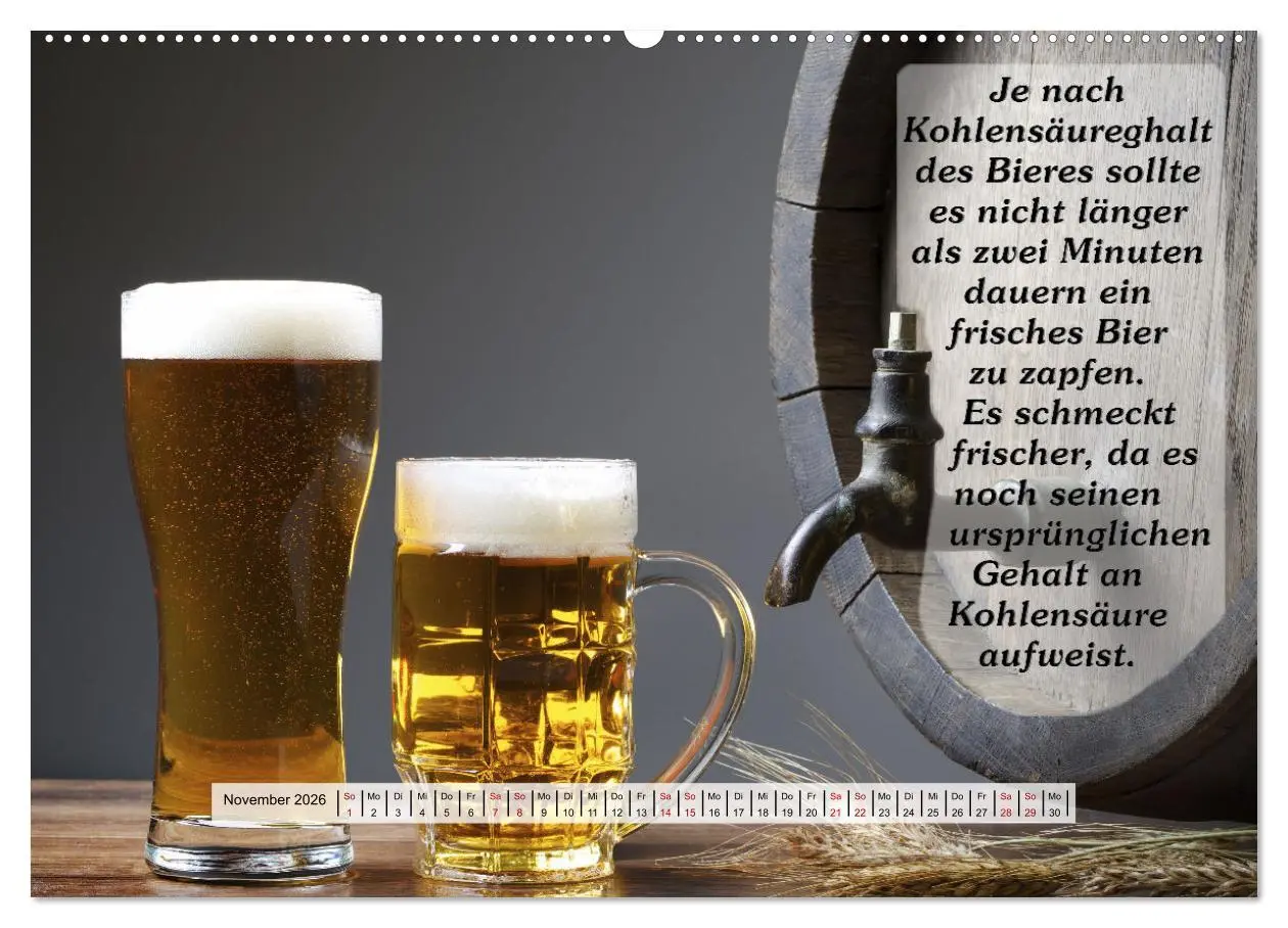 Bild: 9783457449547 | Wissenswertes über Bier (hochwertiger Premium Wandkalender 2026 DIN...