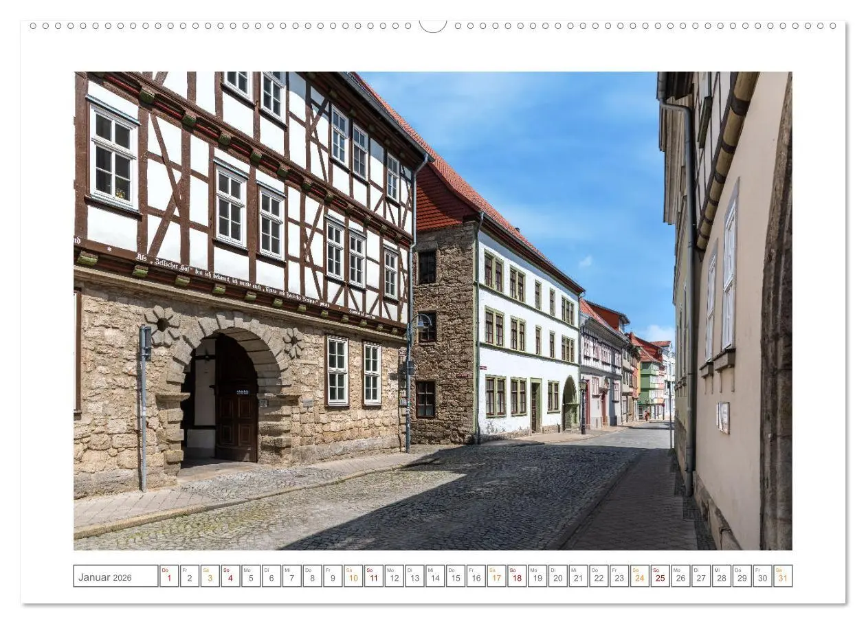 Bild: 9783457519547 | Mühlhausen in Thüringen (Wandkalender 2026 DIN A2 quer), CALVENDO...