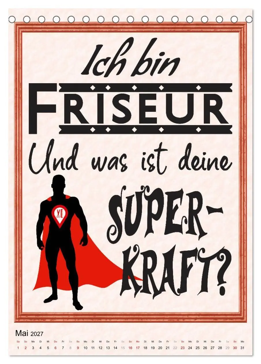 Bild: 9783569489547 | Friseur-Sprüche (Tischkalender 2027 DIN A5 hoch), CALVENDO...