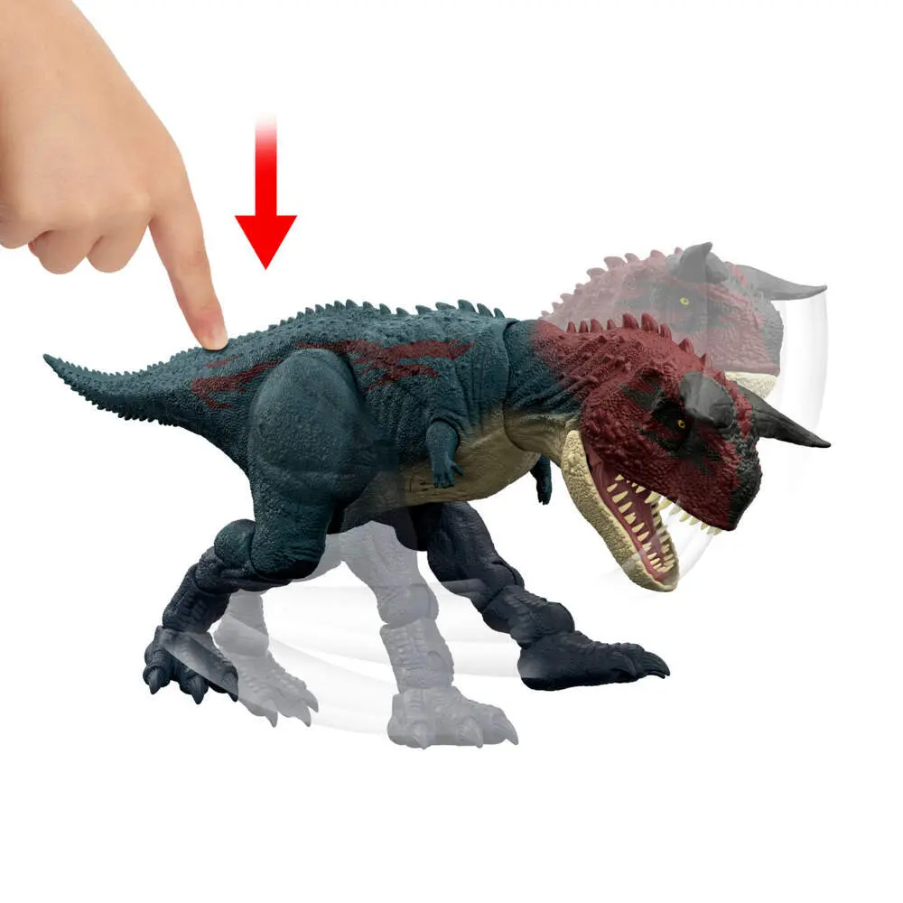 Bild: 194735349647 | Jurassic World Charge 'N Chomp Carnotaurus | Offene Verpackung | JKG85