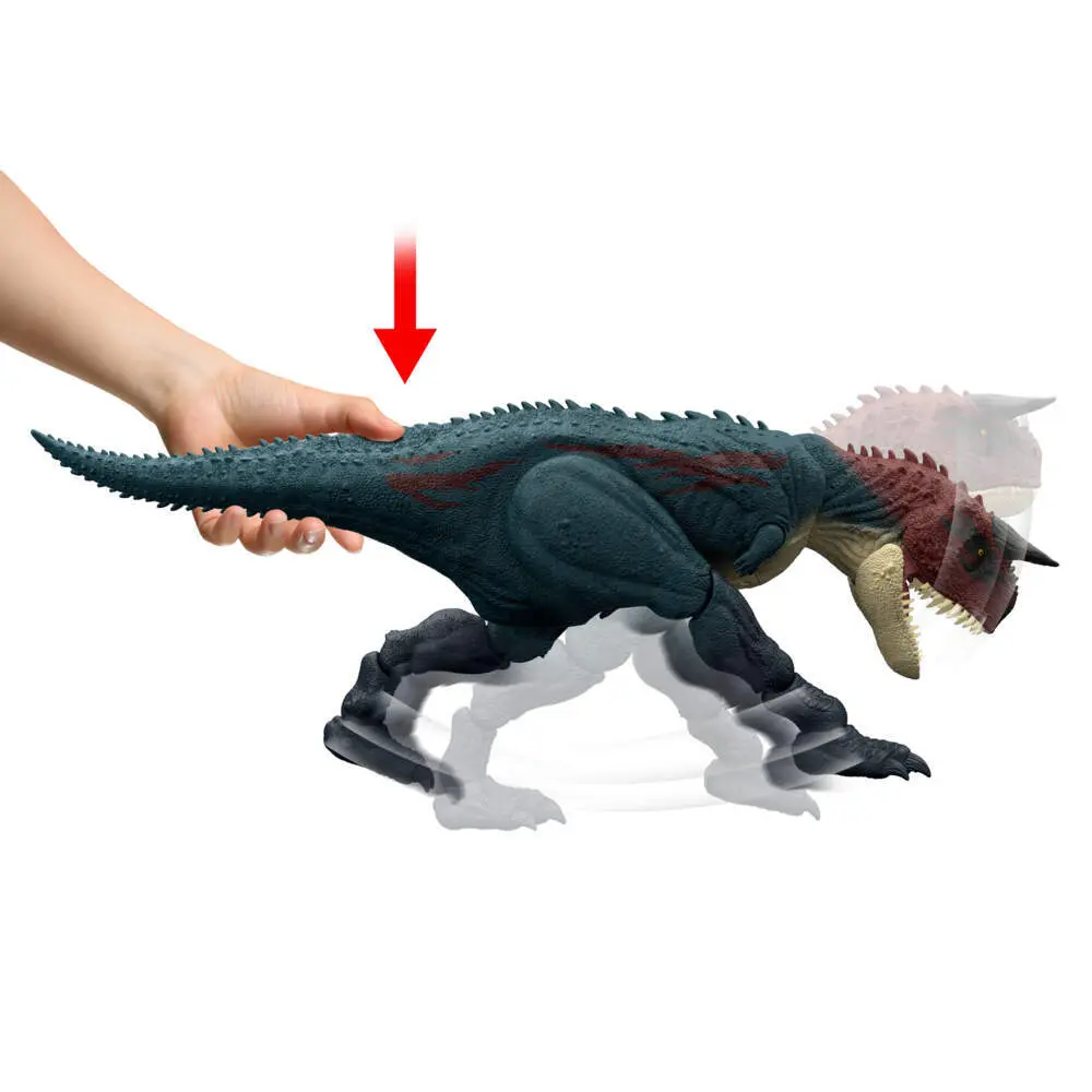 Bild: 194735349647 | Jurassic World Charge 'N Chomp Carnotaurus | Offene Verpackung | JKG85