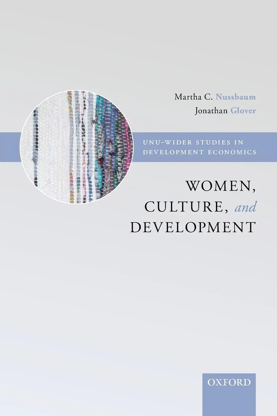 Cover: 9780198289647 | Wider Studies in Development Economics | Nussbaum (u. a.) | Buch
