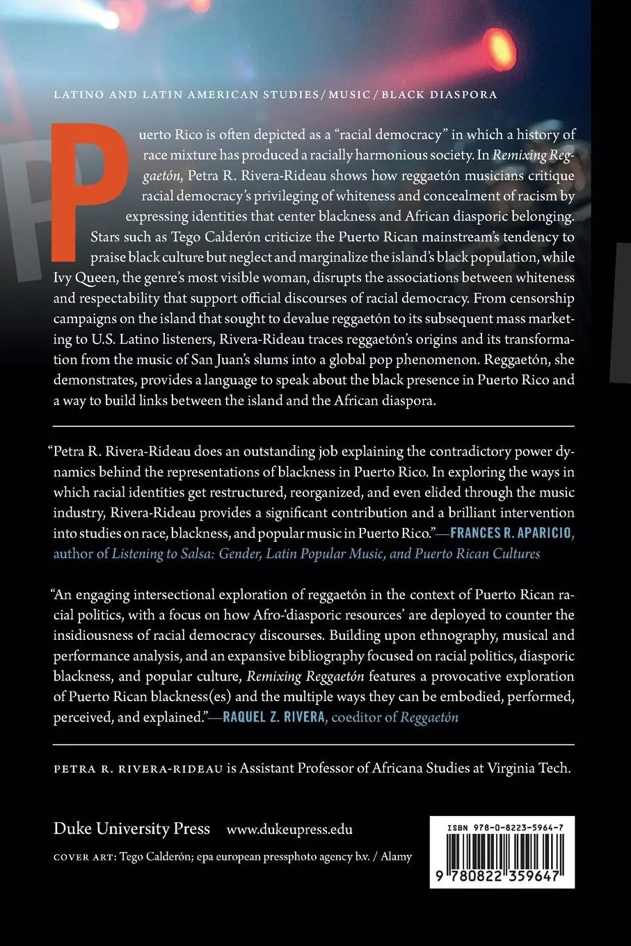 Rückseite: 9780822359647 | Remixing Reggaetón | The Cultural Politics of Race in Puerto Rico