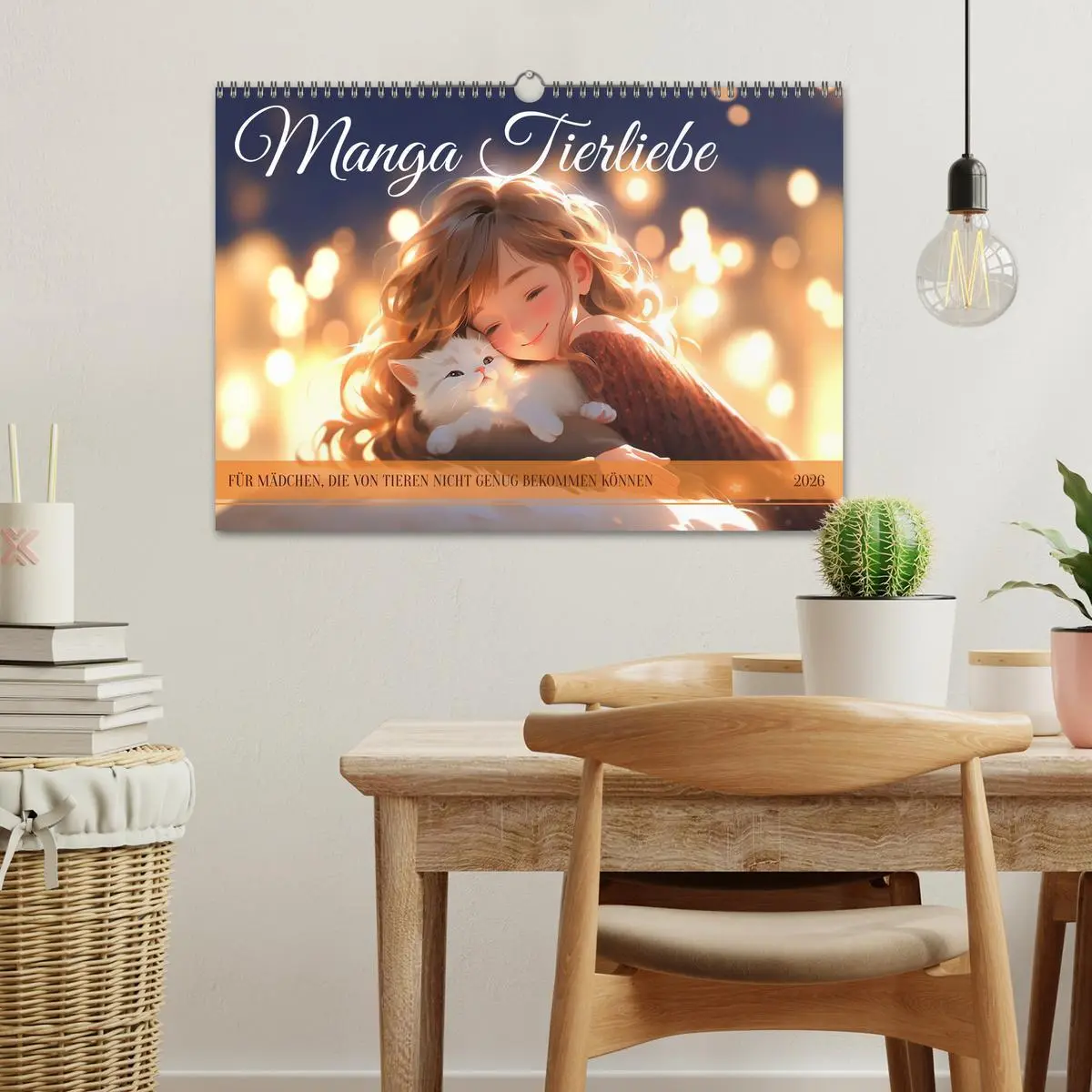 Bild: 9783457509647 | Manga Tierliebe (Wandkalender 2026 DIN A3 quer), CALVENDO...