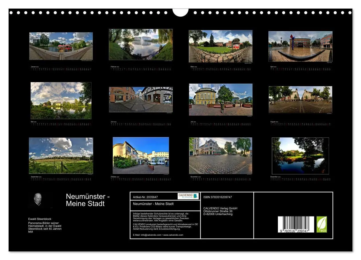 Bild: 9783516209747 | Neumünster - Meine Stadt (Wandkalender 2026 DIN A3 quer), CALVENDO...