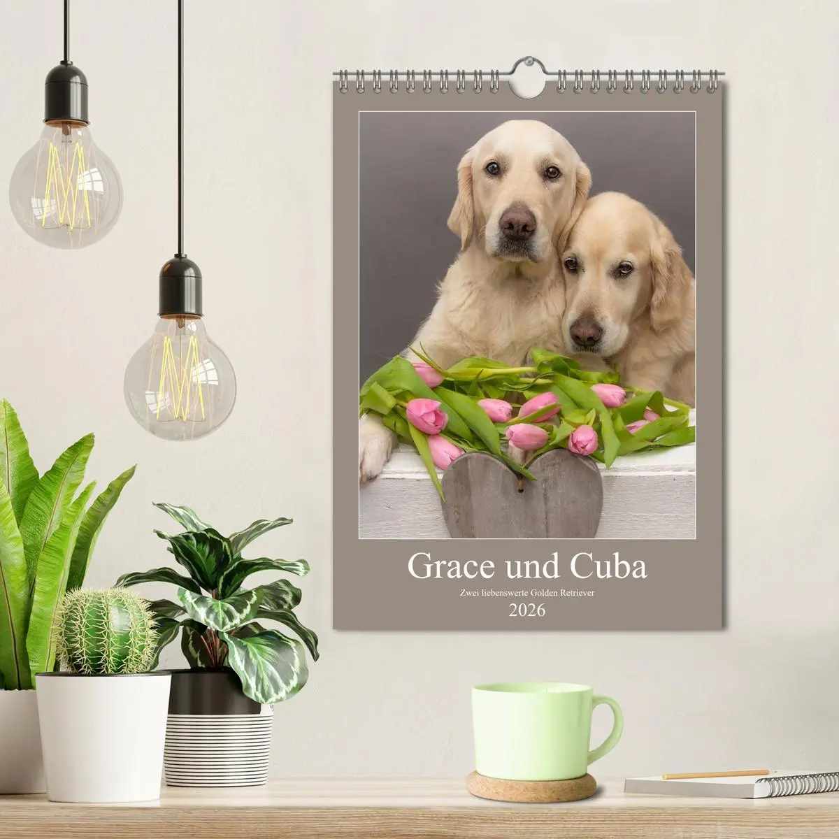 Bild: 9783516379747 | Grace und Cuba - Zwei liebenswerte Golden Retriever (Wandkalender...