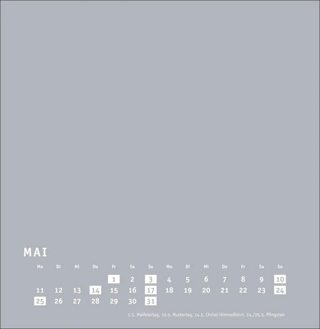 Bild: 9783756409747 | Premium-Bastelkalender silbergrau groß 2026 | Heye | Kalender | 14 S.