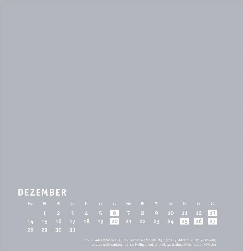 Bild: 9783756409747 | Premium-Bastelkalender silbergrau groß 2026 | Heye | Kalender | 14 S.