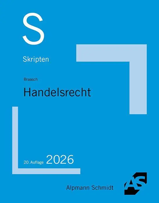 Cover: 9783867529747 | Skript Handelsrecht | Patrick Braasch | Taschenbuch | 158 S. | Deutsch