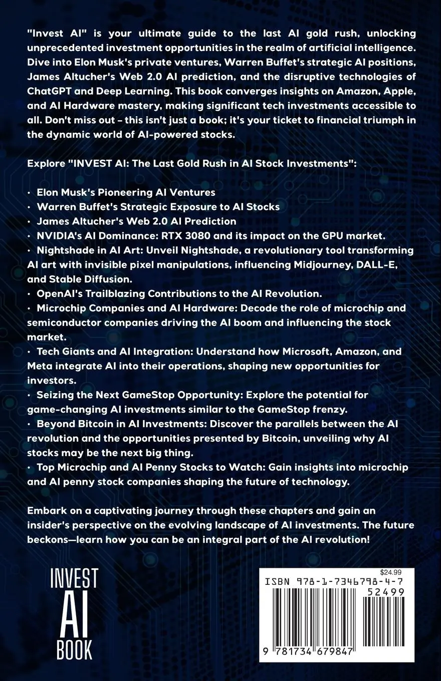 Rückseite: 9781734679847 | INVEST AI | The Last Gold Rush in AI Stock Investments | Pop Buchanan