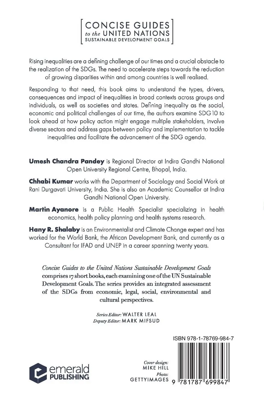 Rückseite: 9781787699847 | SDG10 - Reduce Inequality AAin and Among Countries | Pandey (u. a.)