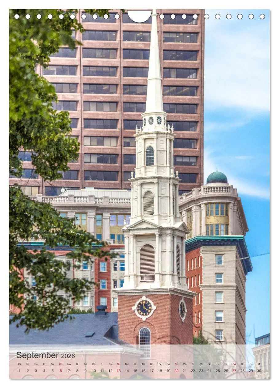 Bild: 9783516369847 | USA - Historisches Boston (Wandkalender 2026 DIN A4 hoch), CALVENDO...
