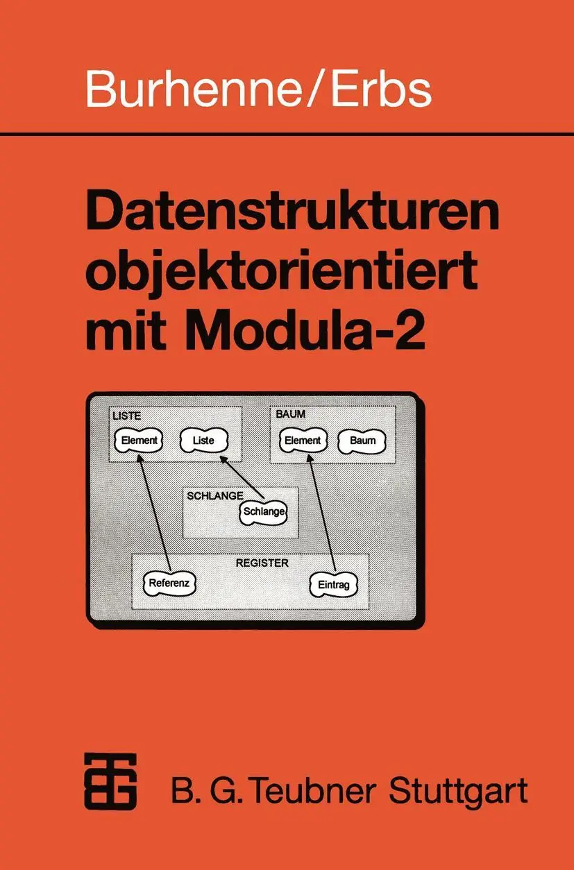 Cover: 9783519029847 | Datenstrukturen objektorientiert mit Modula-2 | Heinz-Erich Erbs | ii