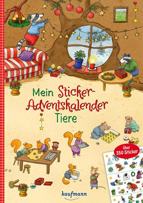 Cover: 9783780609847 | Mein Sticker-Adventskalender | Tiere | Klara Kamlah | Kalender | 36 S.