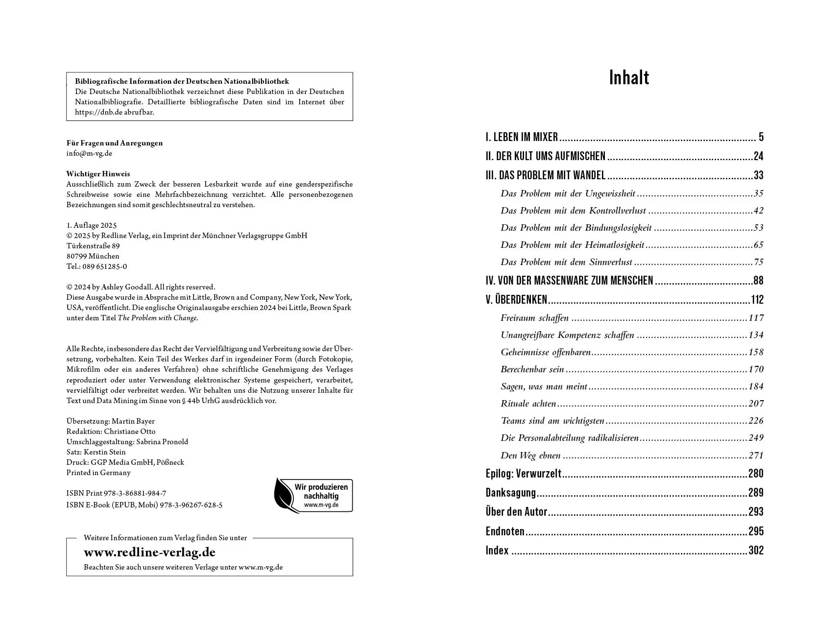 Bild: 9783868819847 | Das Problem mit Wandel | Ashley Goodall | Buch | 304 S. | Deutsch