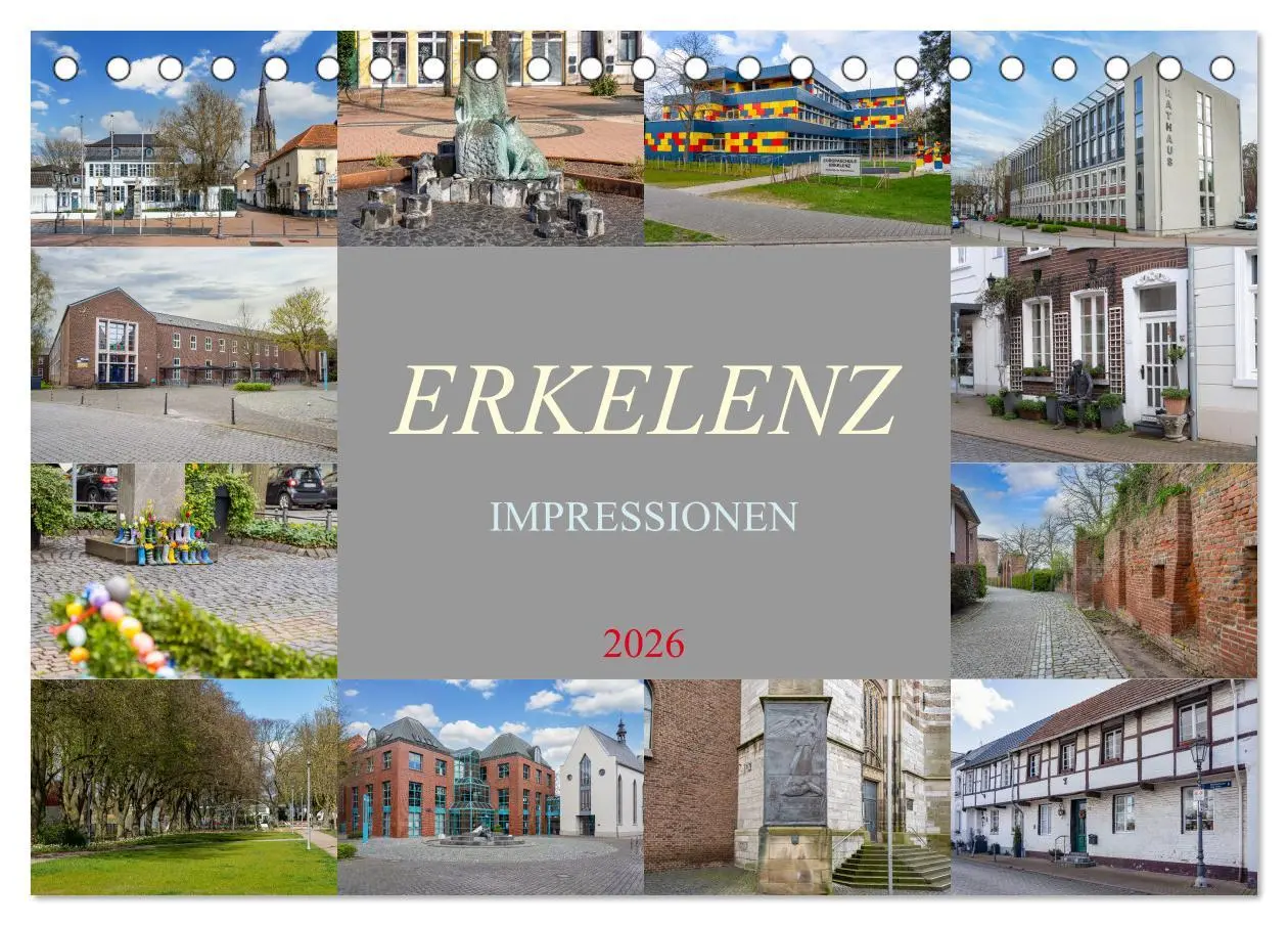 Cover: 9783457409947 | Erkelenz Impressionen (Tischkalender 2026 DIN A5 quer), CALVENDO...