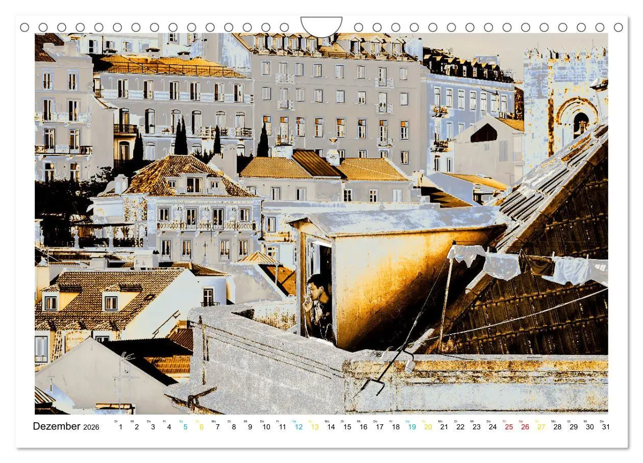 Bild: 9783457579947 | Lissabon One Day (Wandkalender 2026 DIN A4 quer), CALVENDO...