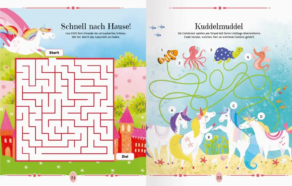Bild: 9783473489947 | Mein liebstes Einhörner-Mal- und Rätselbuch | Nicole Holderer | Buch