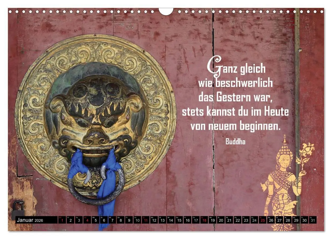 Bild: 9783516119947 | Spirituelles aus Asien - Weisheiten 2026 (Wandkalender 2026 DIN A3...