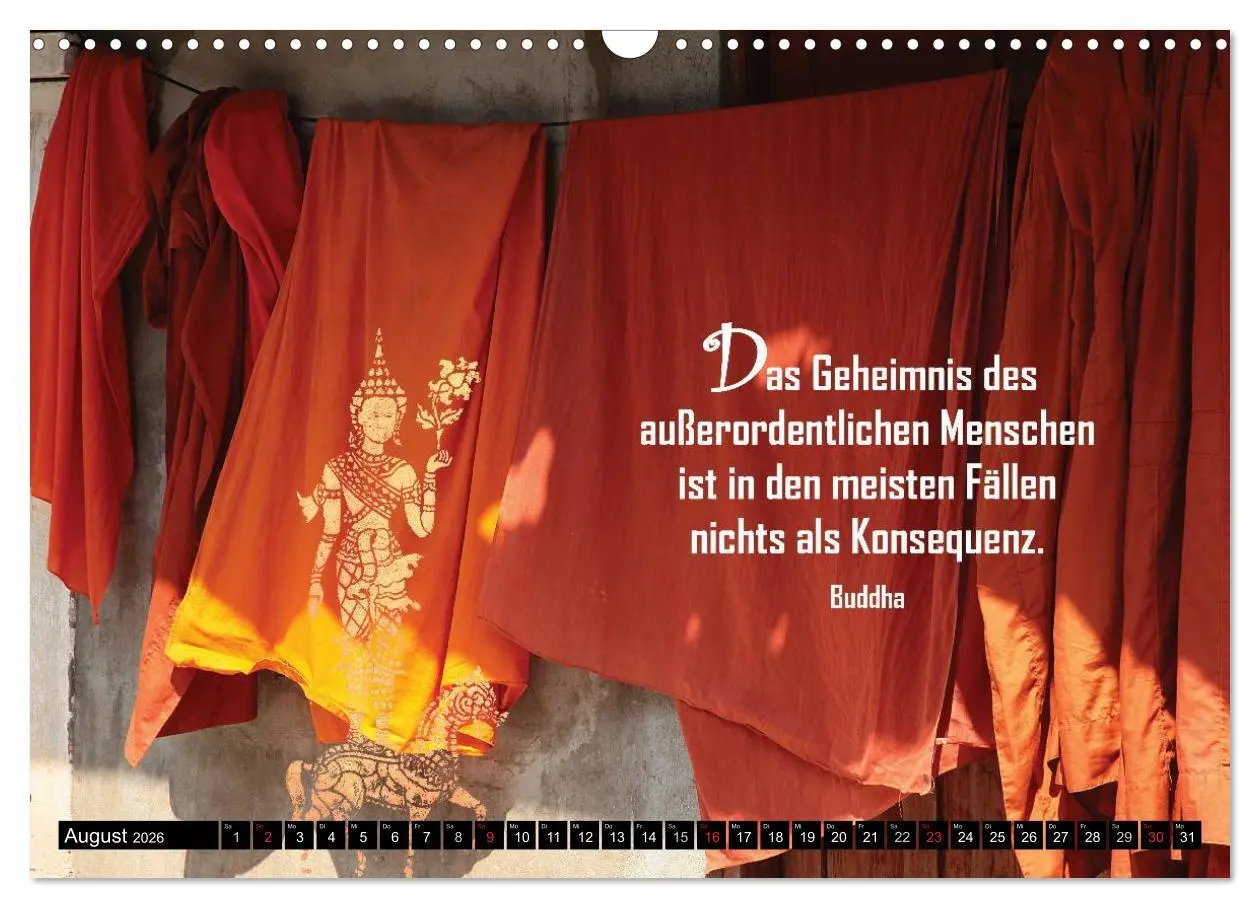 Bild: 9783516119947 | Spirituelles aus Asien - Weisheiten 2026 (Wandkalender 2026 DIN A3...