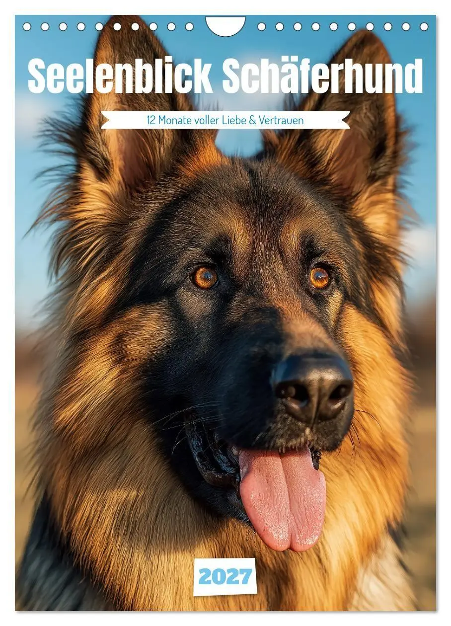 Cover: 9783516809947 | Seelenblick Schäferhund (Wandkalender 2027 DIN A4 hoch), CALVENDO...