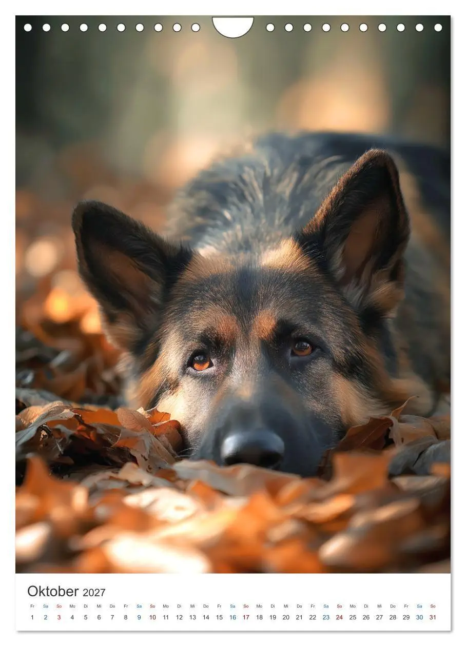 Bild: 9783516809947 | Seelenblick Schäferhund (Wandkalender 2027 DIN A4 hoch), CALVENDO...