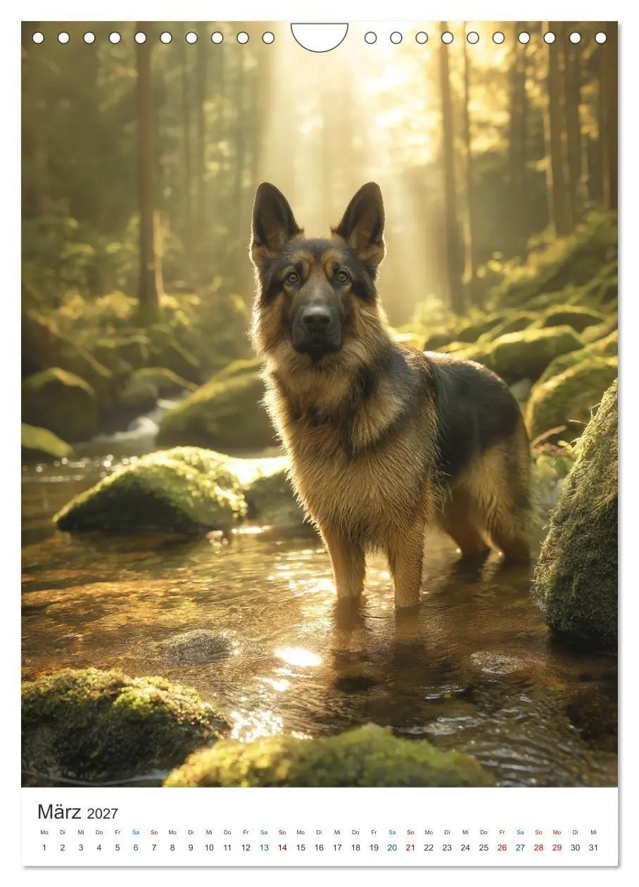 Bild: 9783516809947 | Seelenblick Schäferhund (Wandkalender 2027 DIN A4 hoch), CALVENDO...