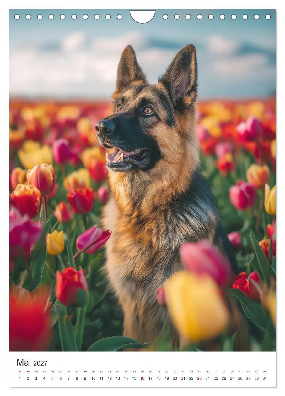 Bild: 9783516809947 | Seelenblick Schäferhund (Wandkalender 2027 DIN A4 hoch), CALVENDO...