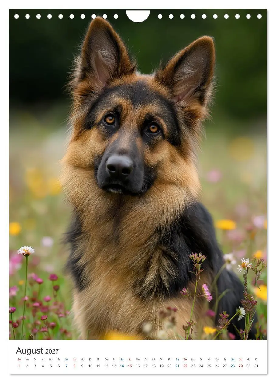 Bild: 9783516809947 | Seelenblick Schäferhund (Wandkalender 2027 DIN A4 hoch), CALVENDO...