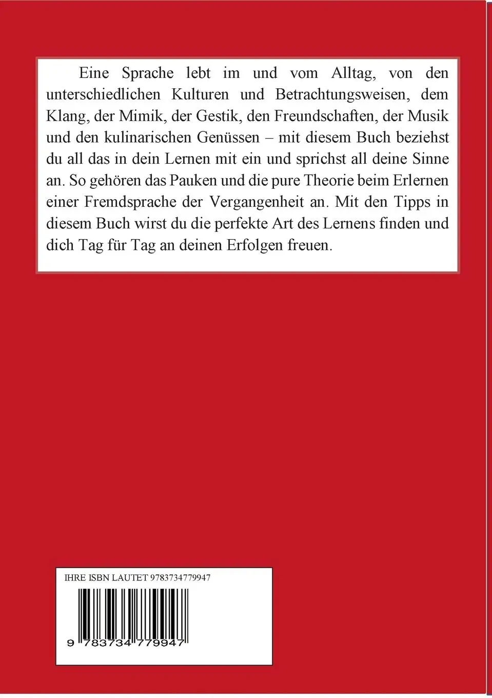 Rückseite: 9783734779947 | Sprachen lernen - Tolle Tipps und Tricks | Christine Konstantinidis