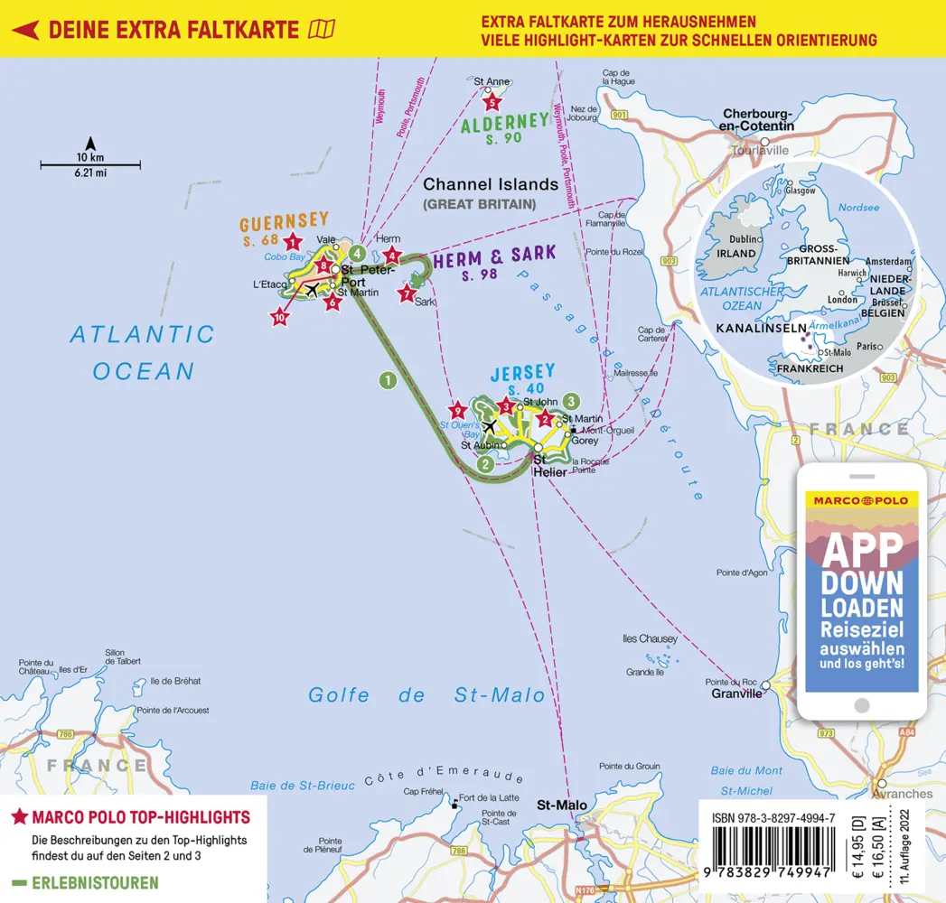 Bild: 9783829749947 | MARCO POLO Reiseführer Kanalinseln, Jersey, Guernsey, Sark, Herm,...