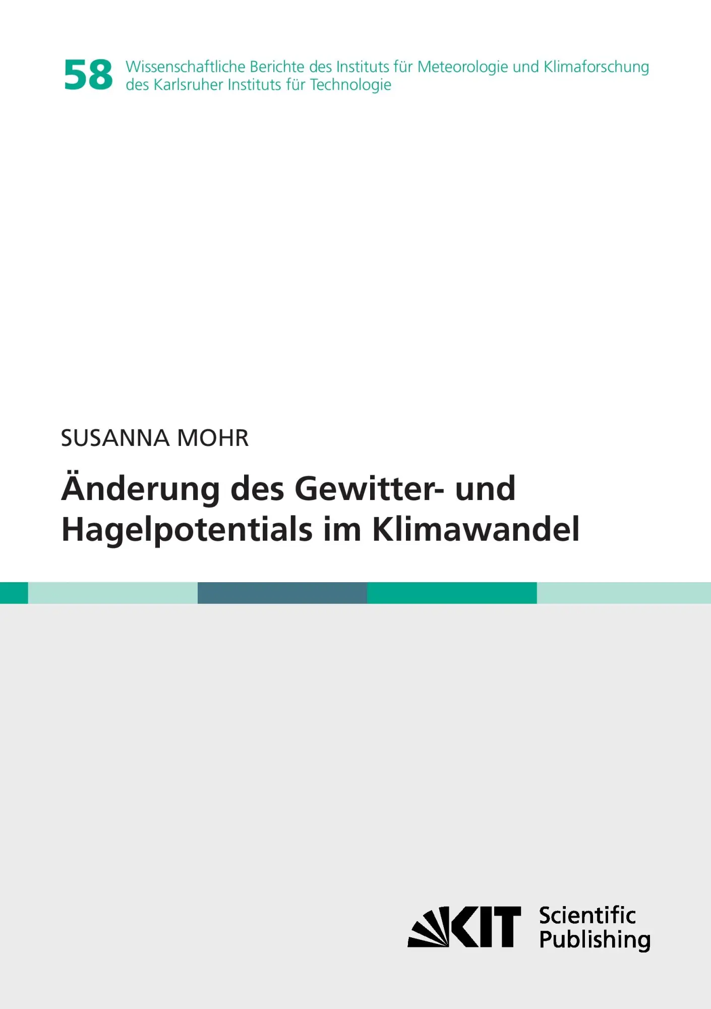 Cover: 9783866449947 | Änderung des Gewitter- und Hagelpotentials im Klimawandel | Mohr