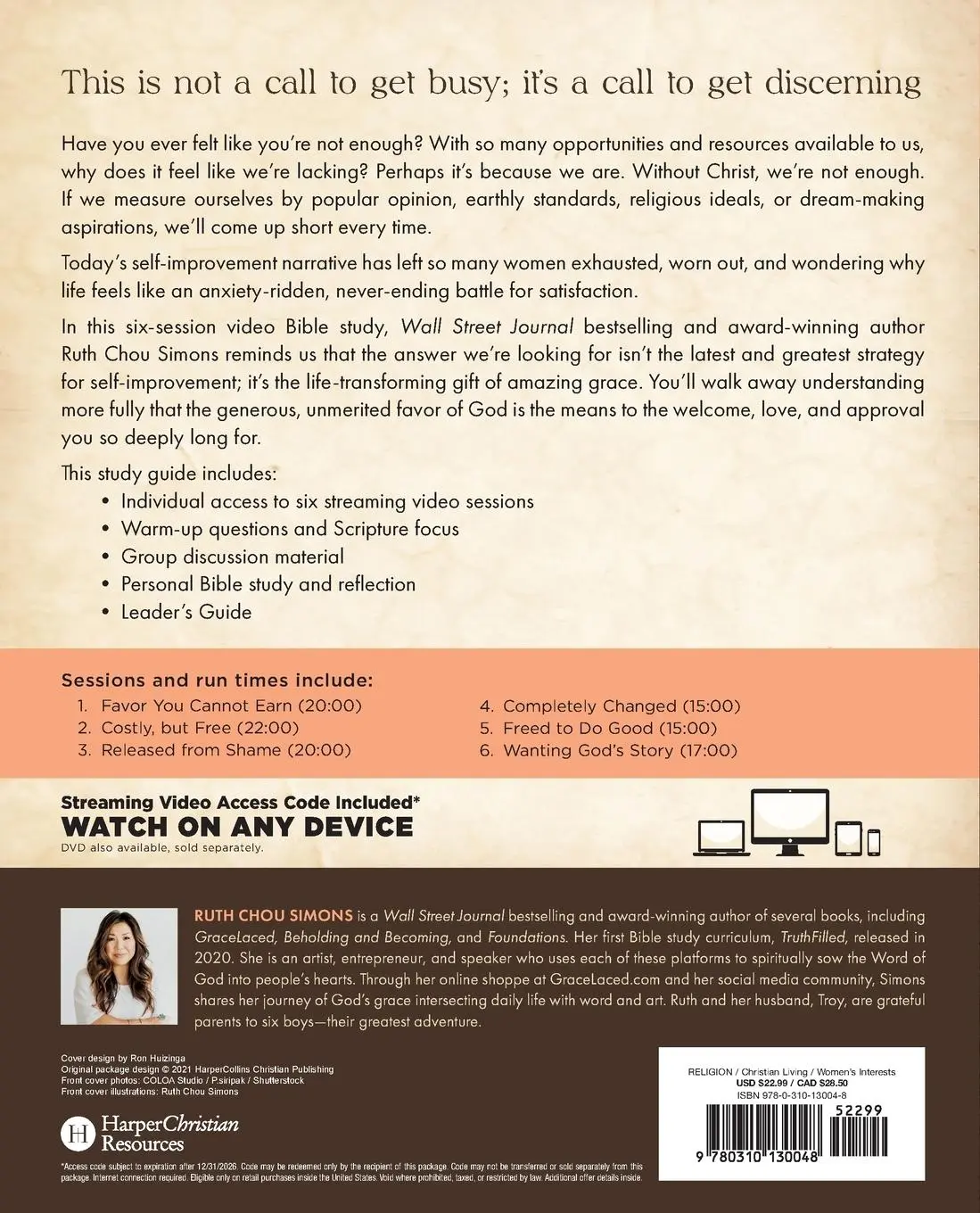 Rückseite: 9780310130048 | When Strivings Cease Bible Study Guide plus Streaming Video Softcover