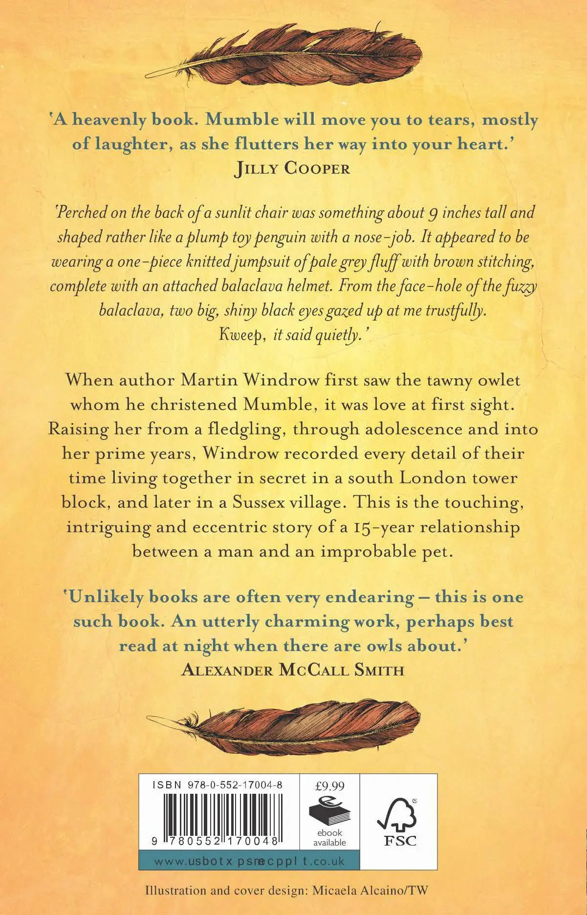 Rückseite: 9780552170048 | The Owl Who Liked Sitting on Caesar | Martin Windrow | Taschenbuch