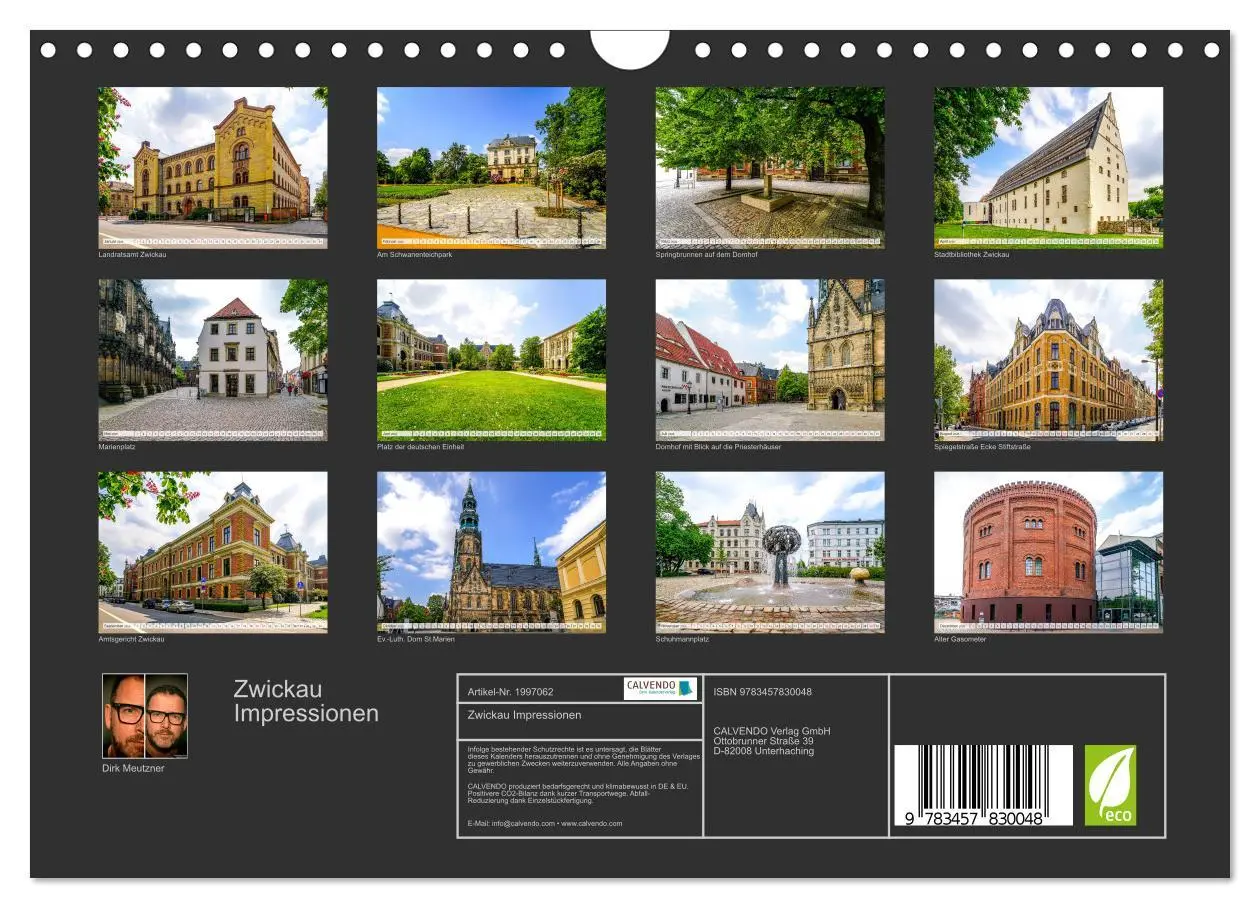 Bild: 9783457830048 | Zwickau Impressionen (Wandkalender 2026 DIN A4 quer), CALVENDO...