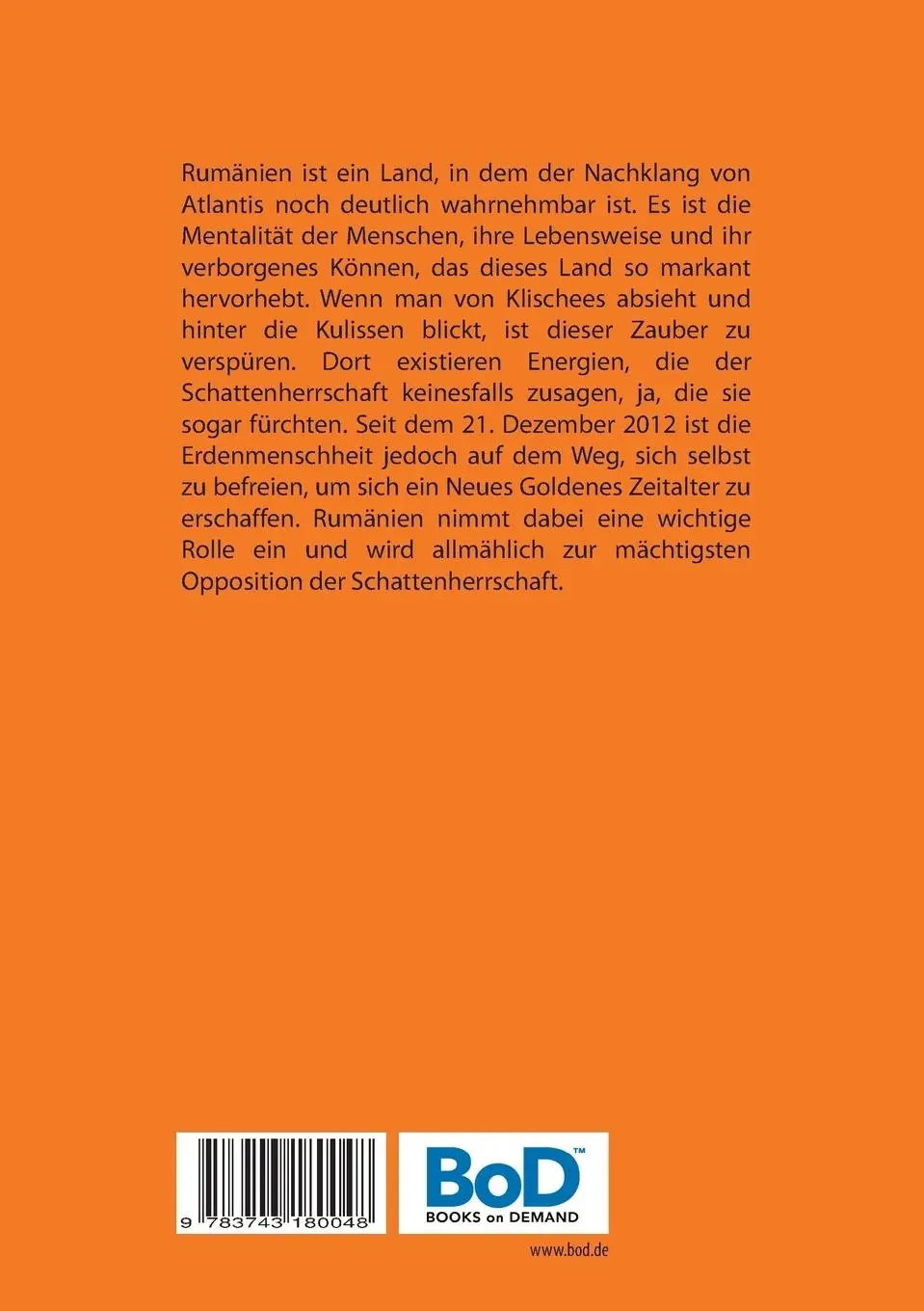 Rückseite: 9783743180048 | Rumänien - erwache | Neuauflage | Josephine Biebel | Taschenbuch