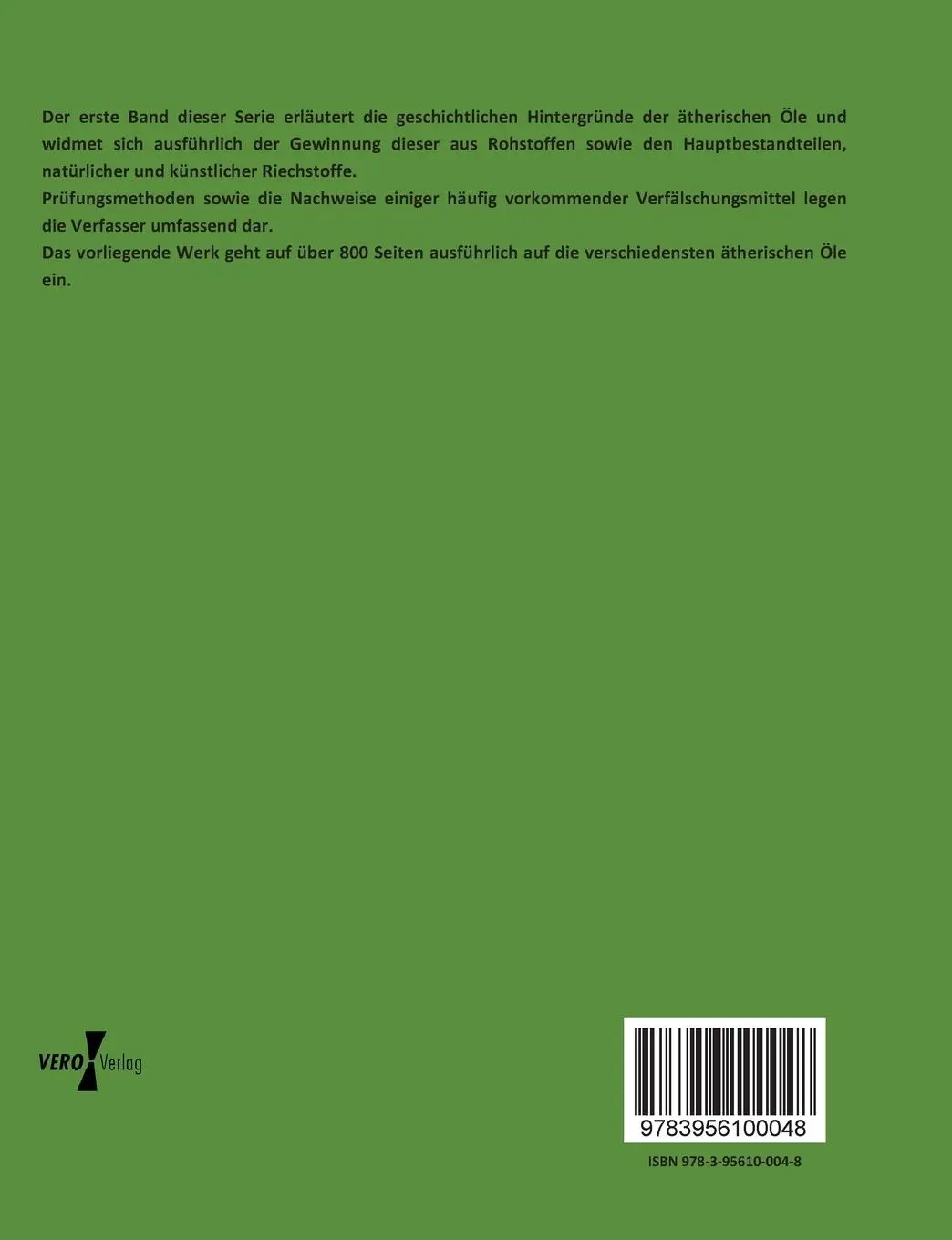 Rückseite: 9783956100048 | Die Ätherischen Öle | Erster Band | Eduard Gildemeister (u. a.) | Buch