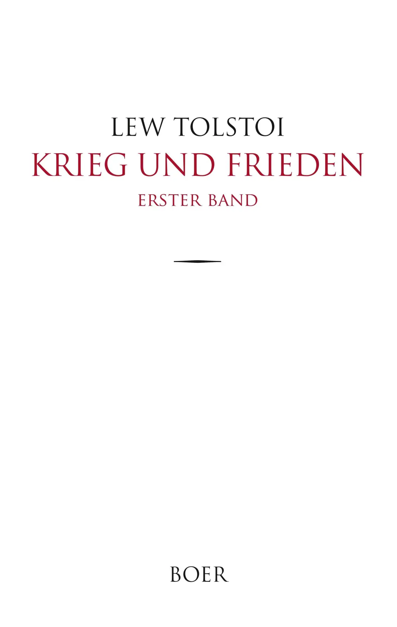 Cover: 9783966620048 | Krieg und Frieden | Band 1 | Lew Tolstoi | Buch | 464 S. | Deutsch