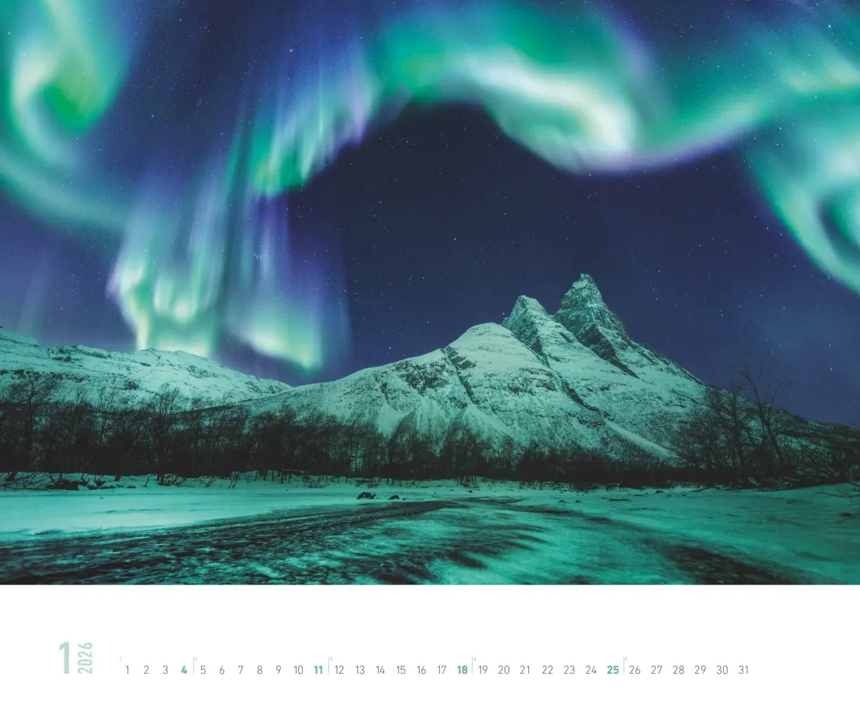 Rückseite: 4069095000148 | ALPHA EDITION - Wunder unserer Welt 2026 - 52 x 42,5 cm | Kalender