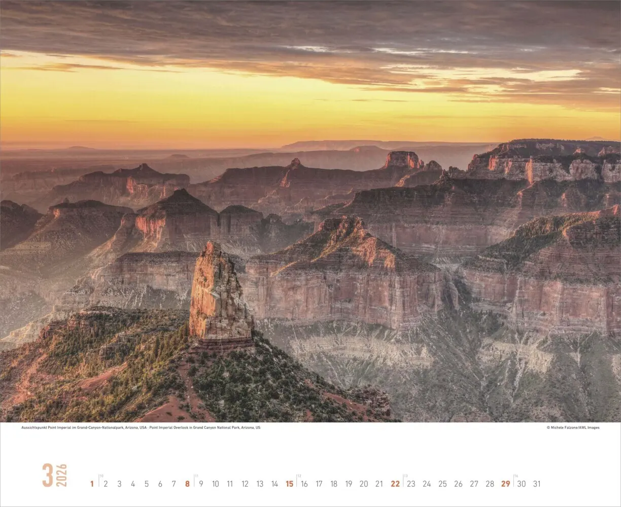 Bild: 4069095000148 | ALPHA EDITION - Wunder unserer Welt 2026 - 52 x 42,5 cm | Kalender